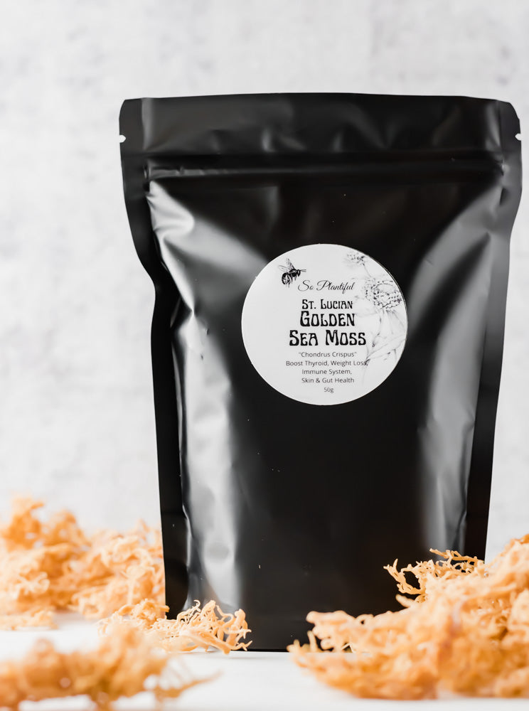 St. Lucian Golden Sea Moss - Boost Thyroid & Immune System, Weight Loss, Skin & Gut Health